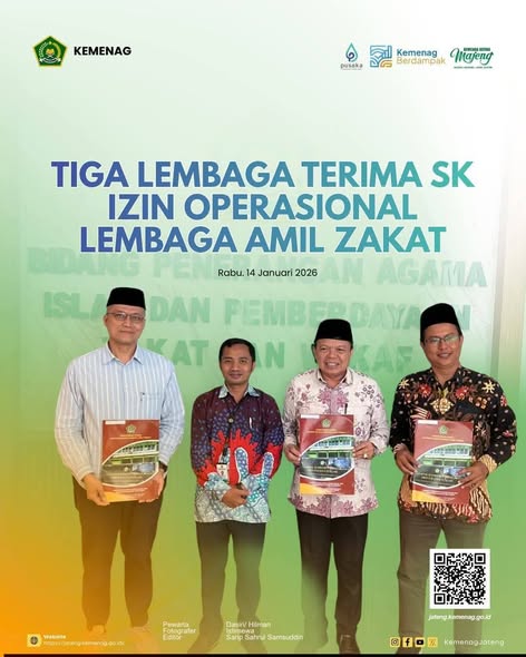 LAZ Cilacap Menerima SK Izin Operasional